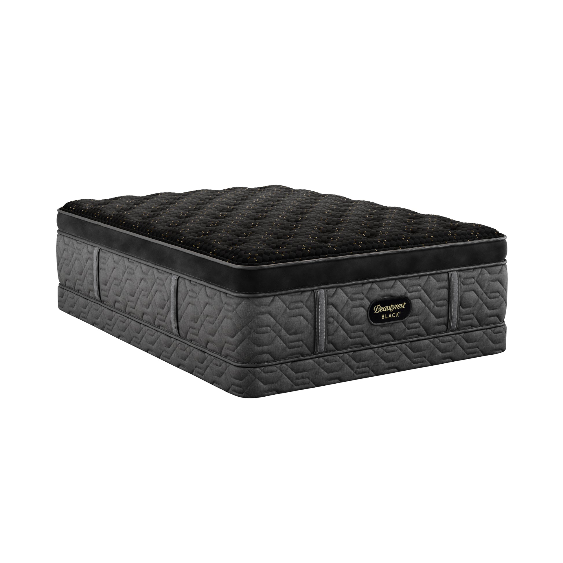 Beautyrest Black Low Profile Foundation with a Beautyrest Black Mattress on top of it.