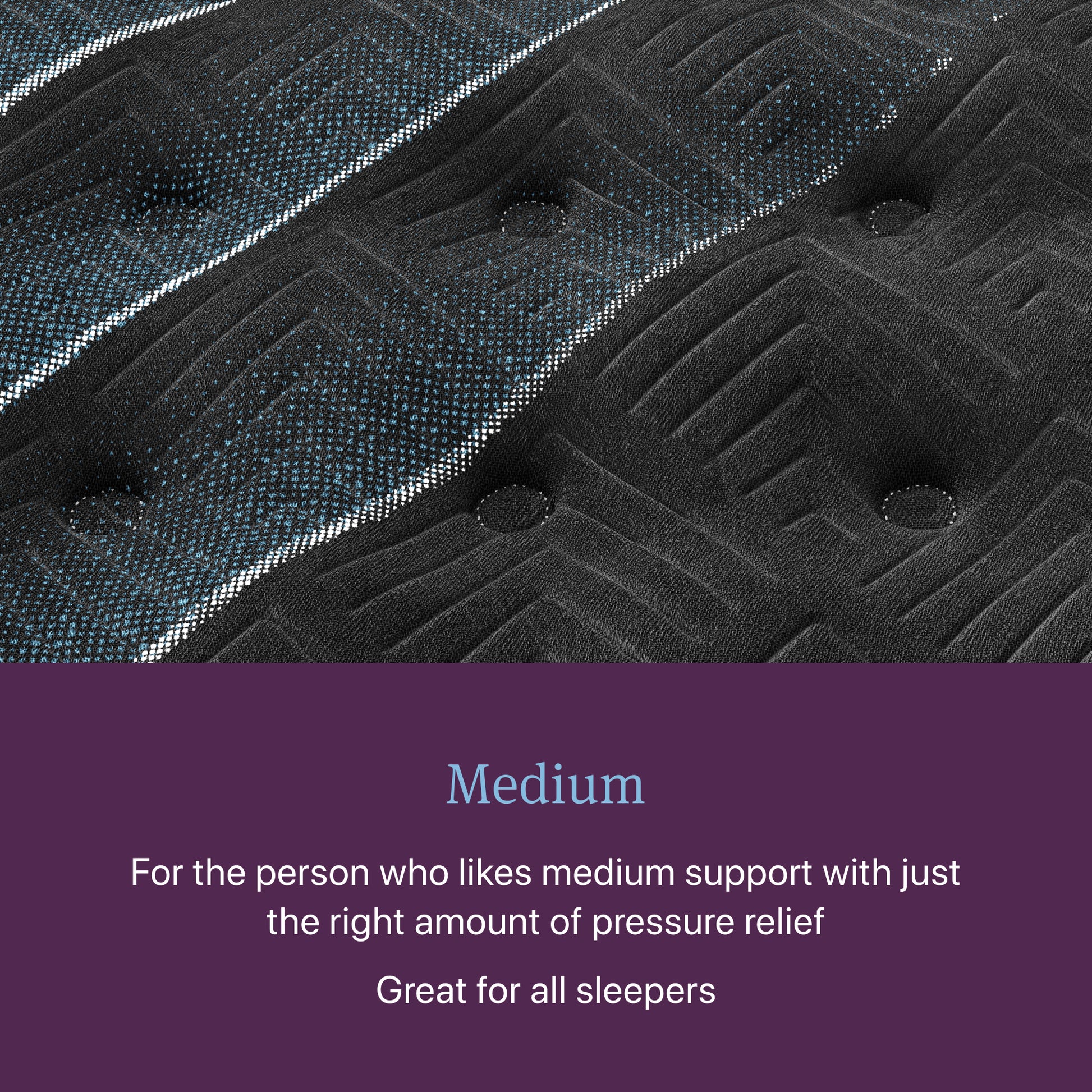 Closeup image of the medium World Class mattress