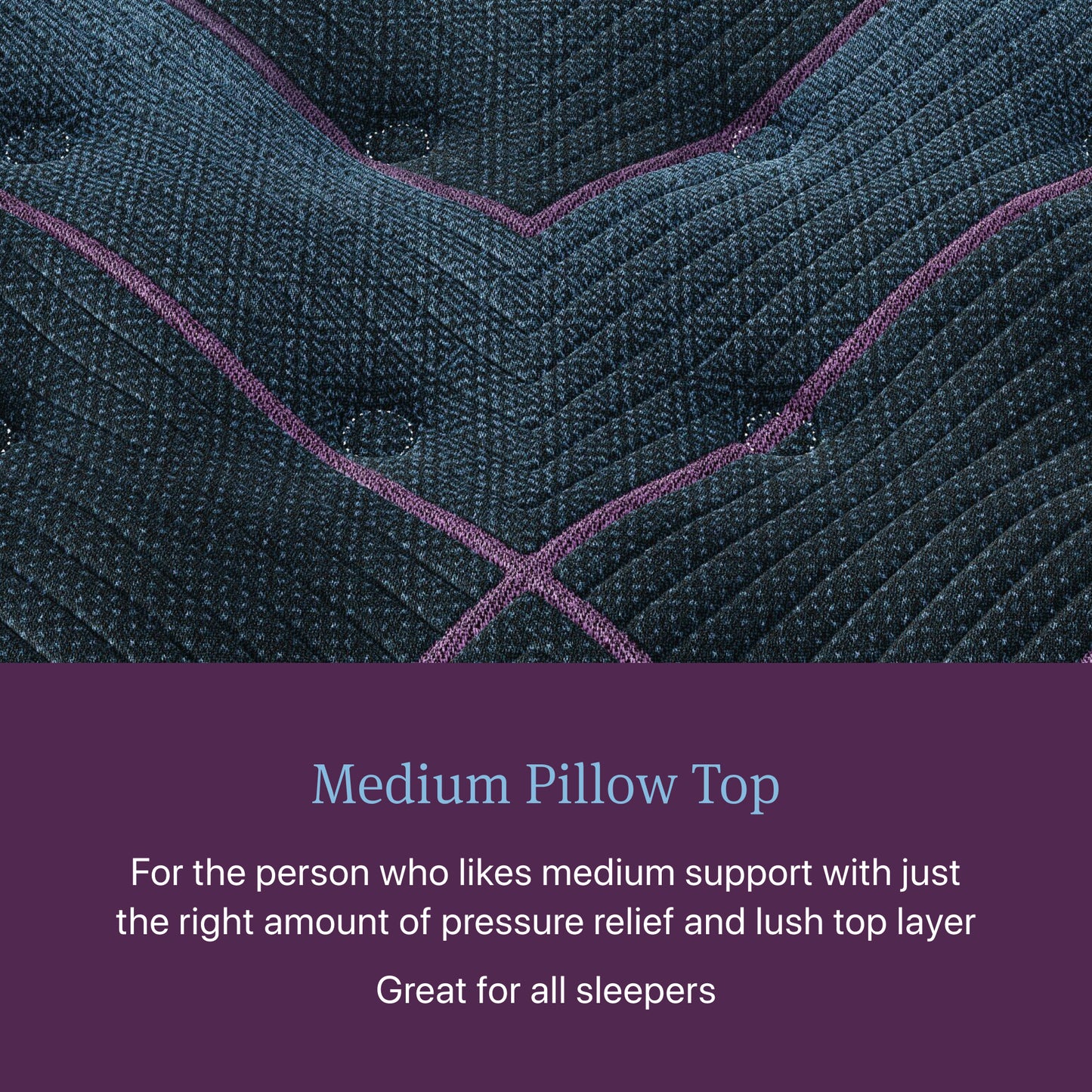 Closeup image of the Medium Firm Pillow Top World Class mattress